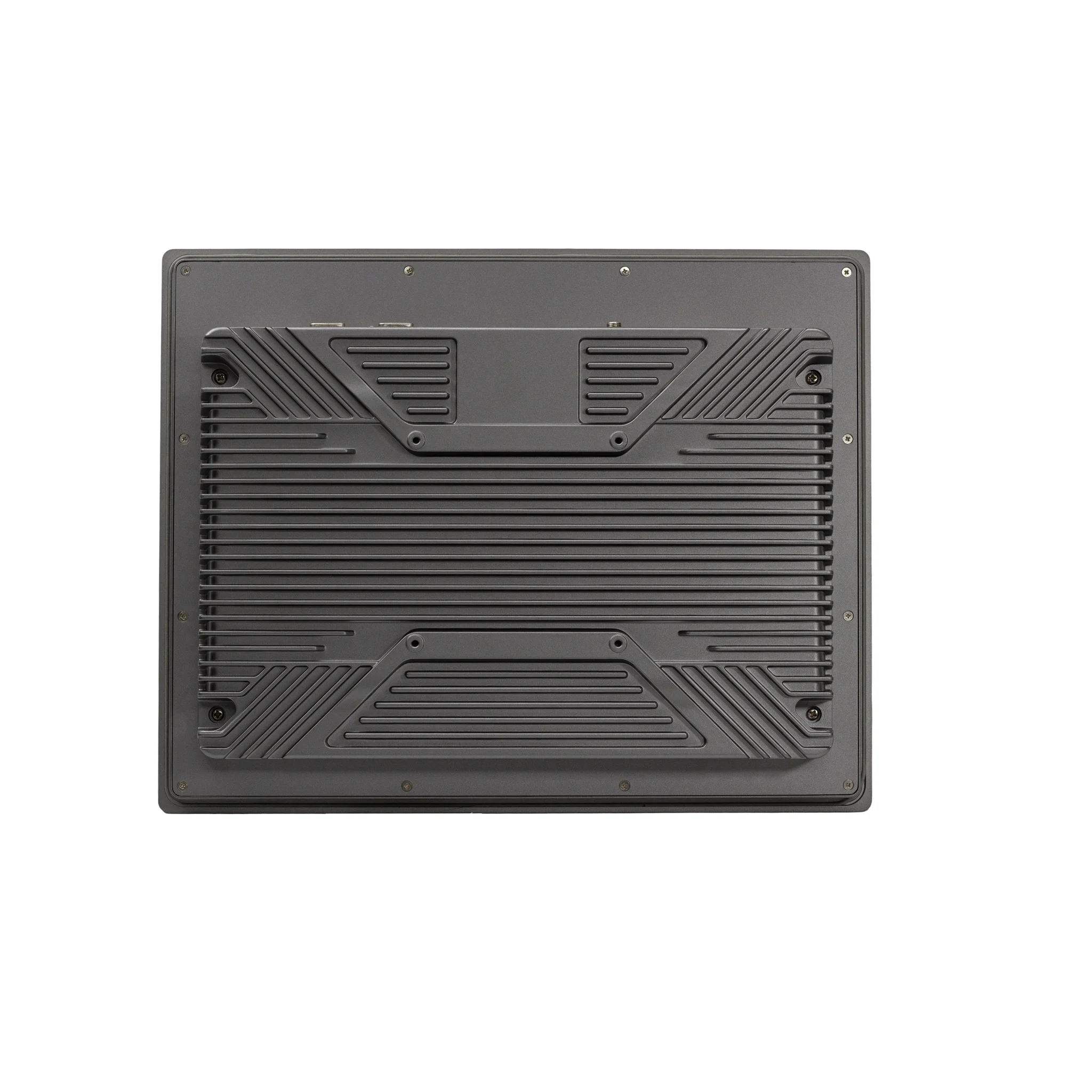 Thinvent® 15" Industrial Panel PC, Intel® Core™ Ultra 5 125U processor (12 core, up to 4.3 GHz, 12 MB cache) Dual LAN, 64GB DDR5 RAM (2 x 32GB), 2TB SSD, 12V 5A Adapter, Dual Band WiFi, Windows 11 Professional, Thinvent® Keyboard and Mouse set | 4 15 inch Panel PC Rear view